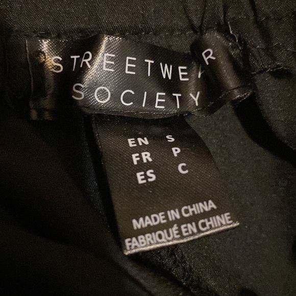 Tie waist black pants size S - Picture 6 of 6